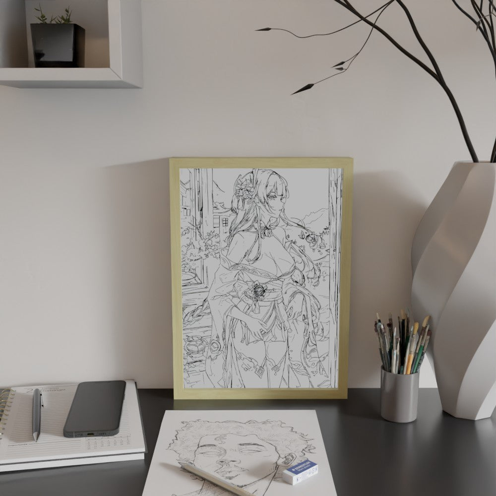 LED Frame - Protector of Inazuma (Raiden Shogun)