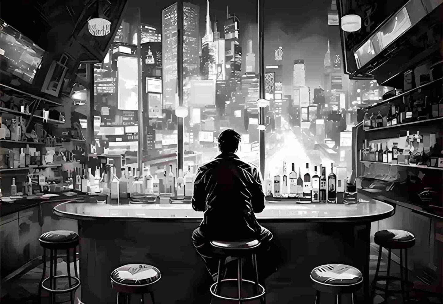 LED Frame - Cyberpunk Bar