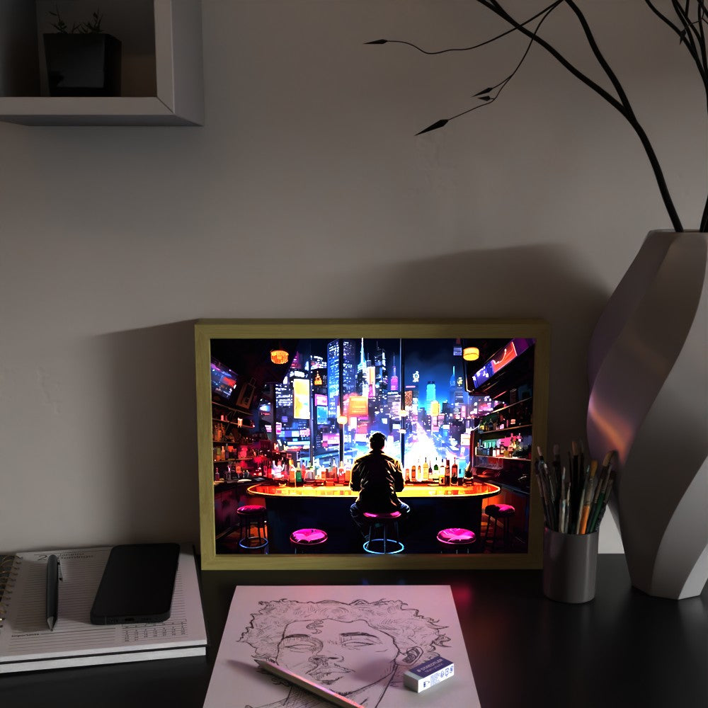 LED Frame - Cyberpunk Bar