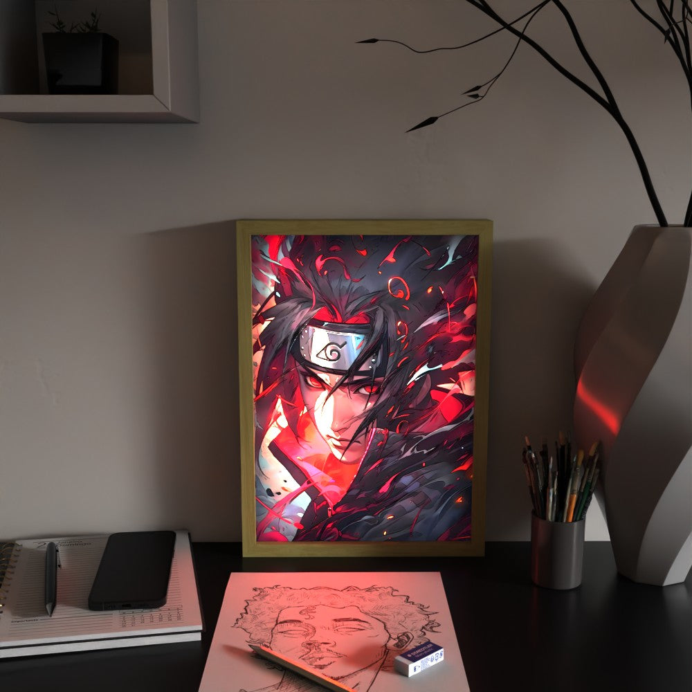 LED Frame - Shadows of Amaterasu (Itachi Uchiha)