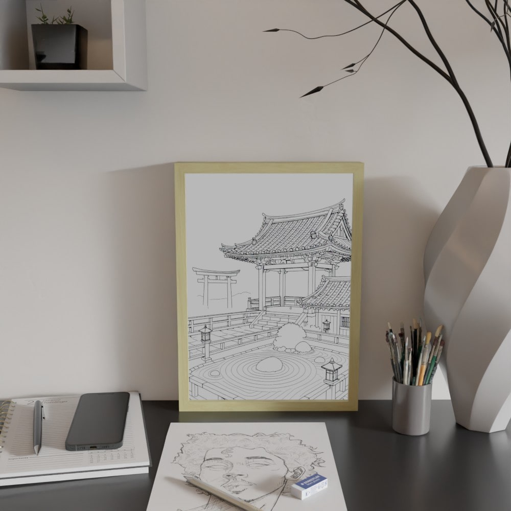 LED Frame - Zen Temple