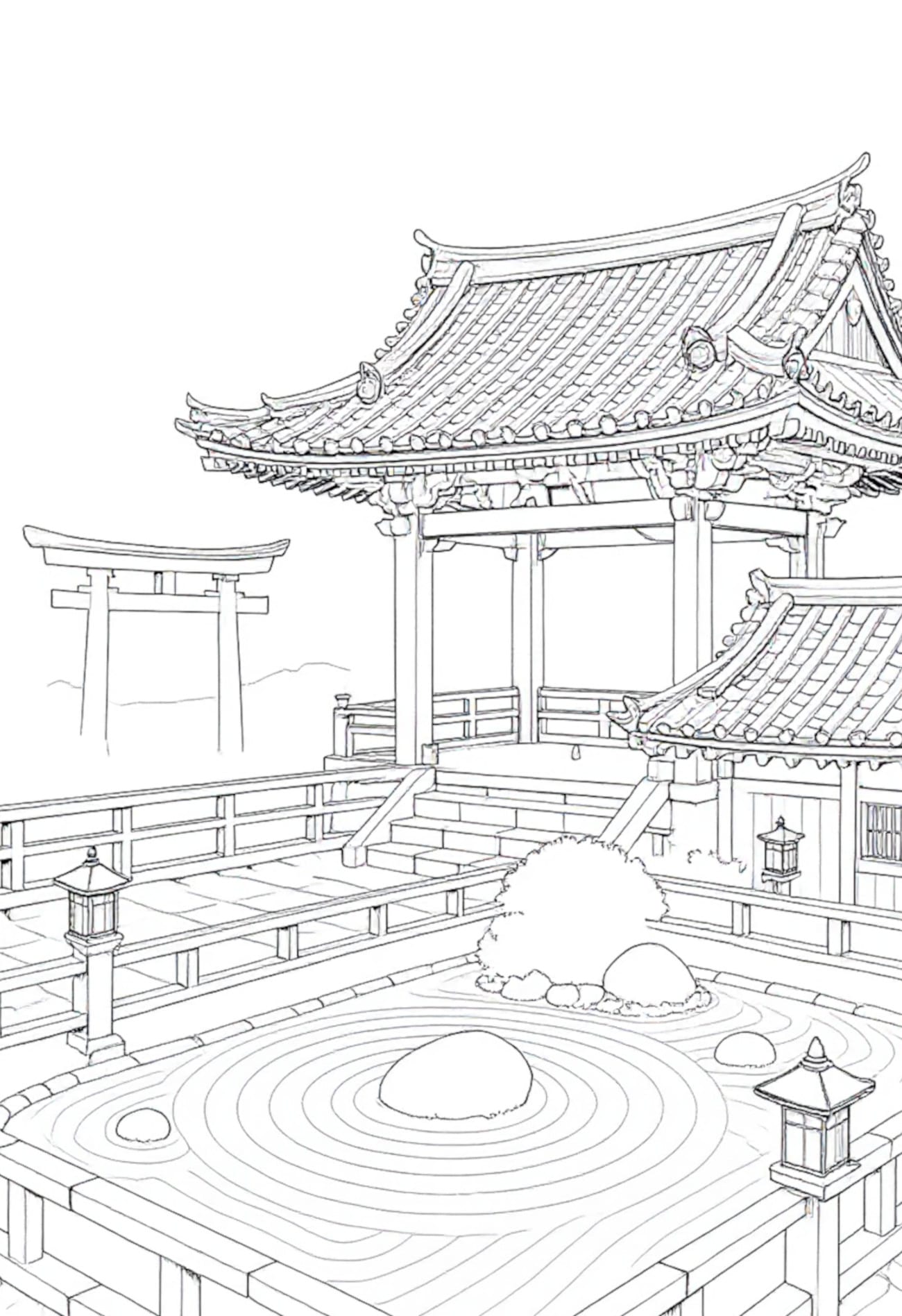 LED Frame - Zen Temple