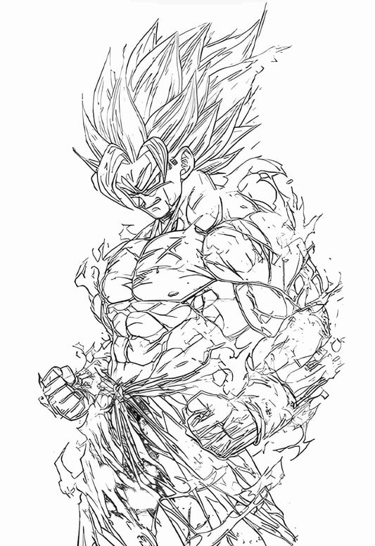 LED Frame - Saiyan Legend (Son Goku)