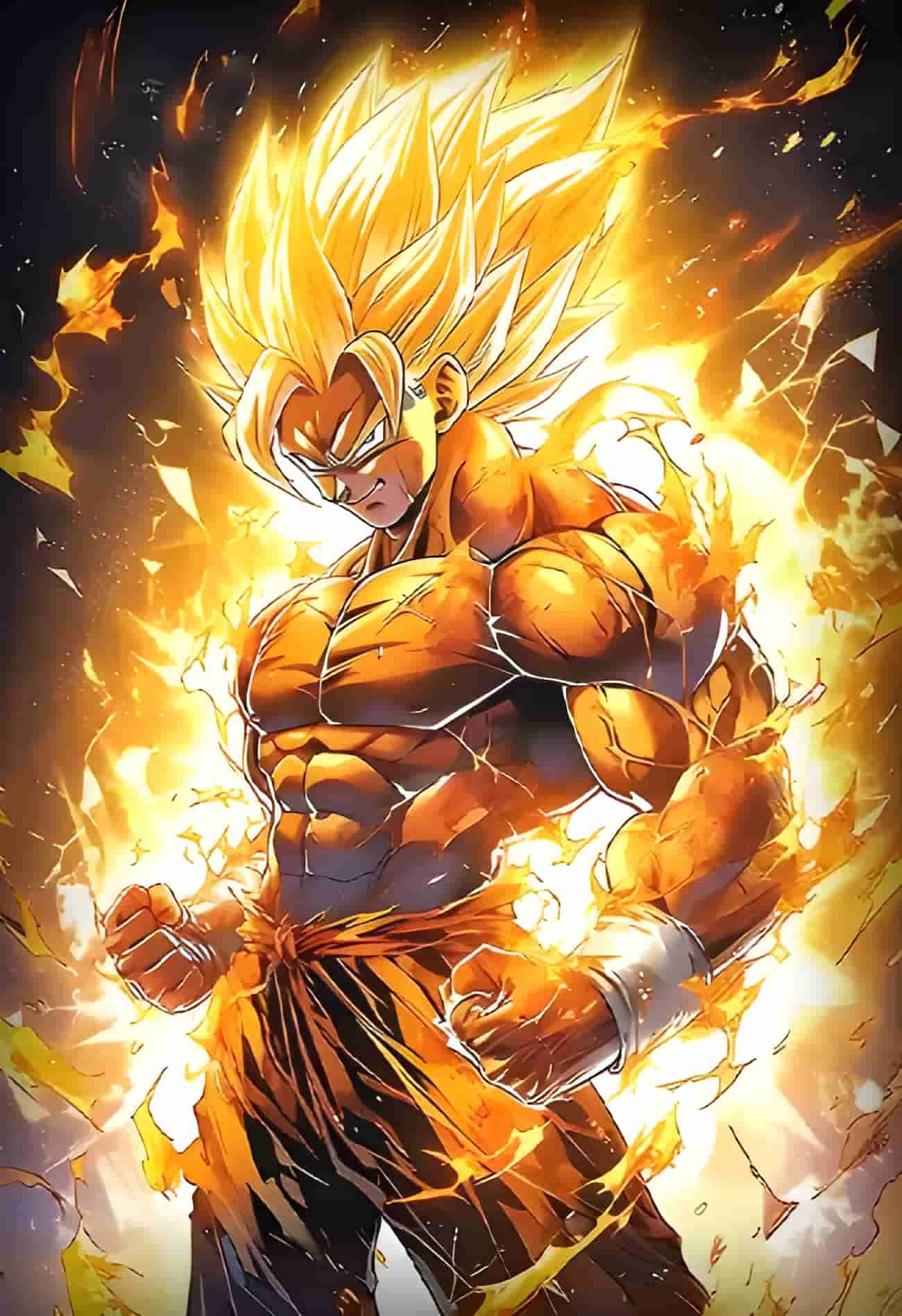 Cadre LED Lumineux - Légende Saiyan (Son Goku)