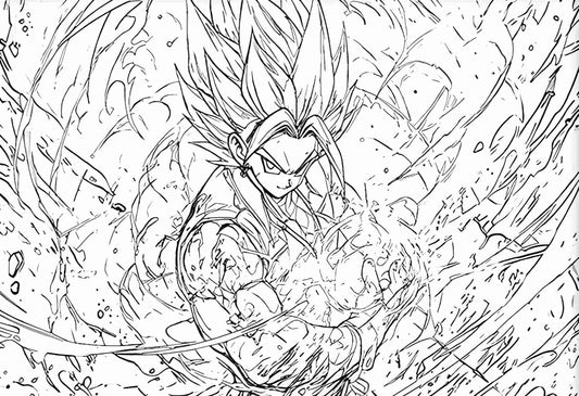 LED Frame - Warrior's Flame (Son Goku)