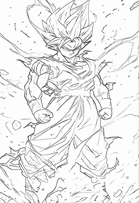 LED Frame - Super Saiyan Glow (Son Goku)