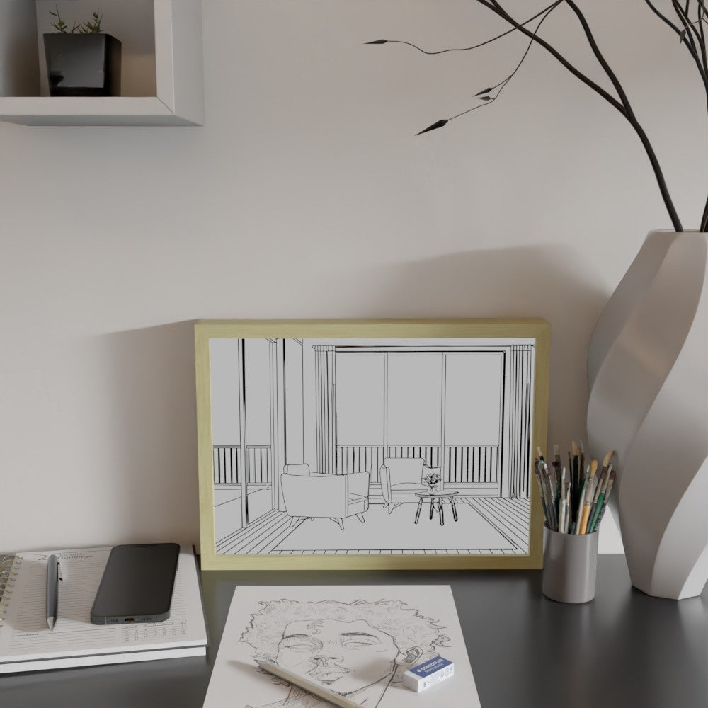 LED Frame - Modern Pause