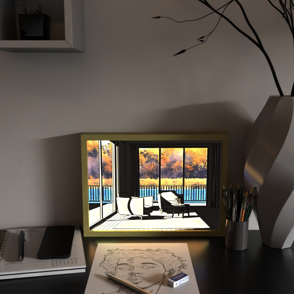 LED Frame - Modern Pause