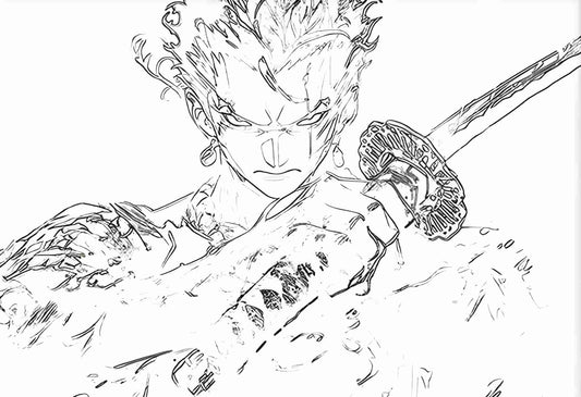 LED-Rahmen - Klinge des Abenteurers (Roronoa Zoro)