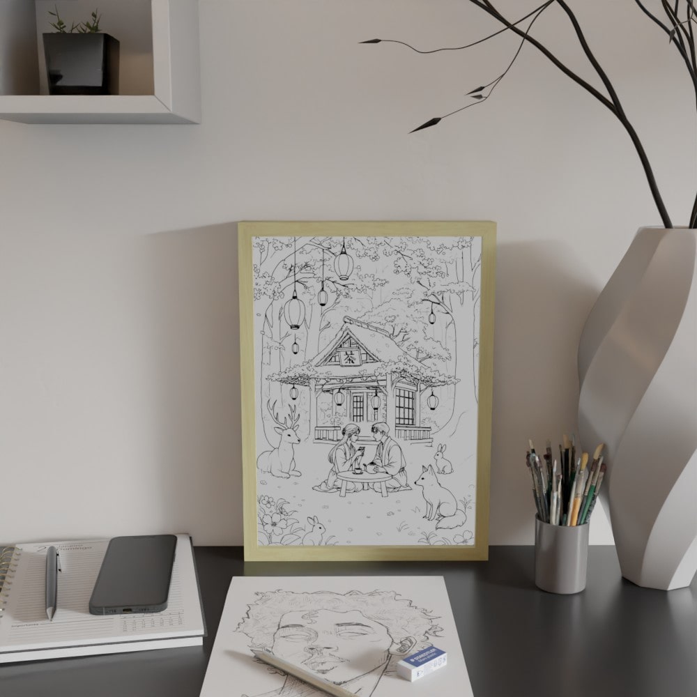 Cadre LED Lumineux - Teahouse